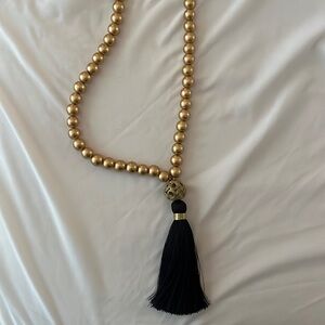 Long tassel necklace